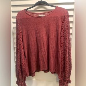 Madewell texture and thread lightweight pullover